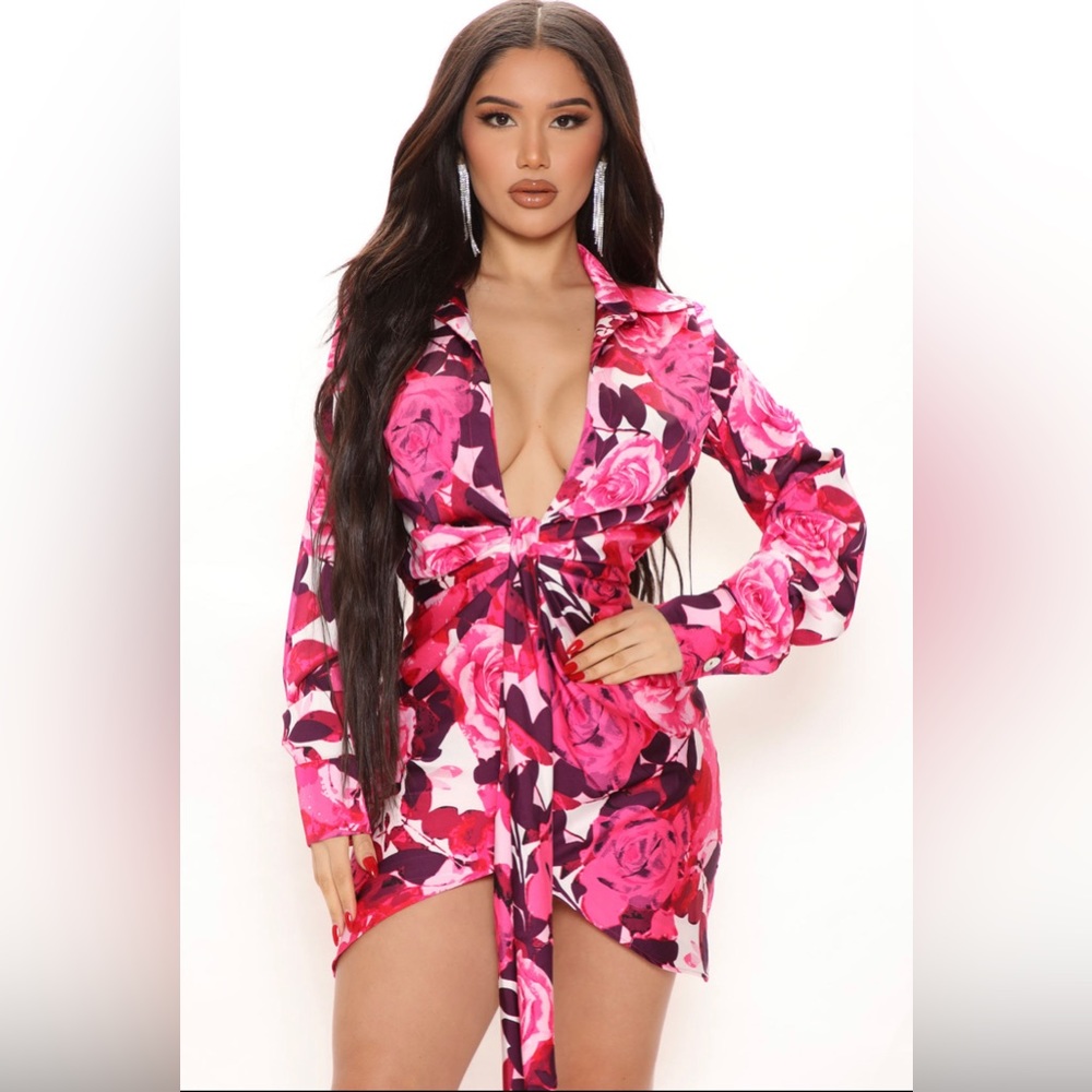 💕Floral print dress